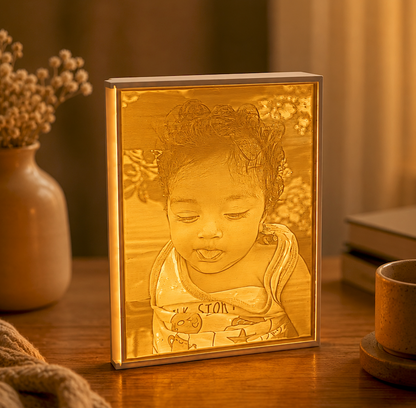 Custom Lithophane Photo Lamp